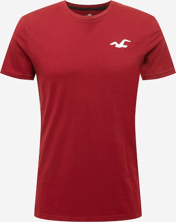 T-Shirt HOLLISTER en rouge : devant