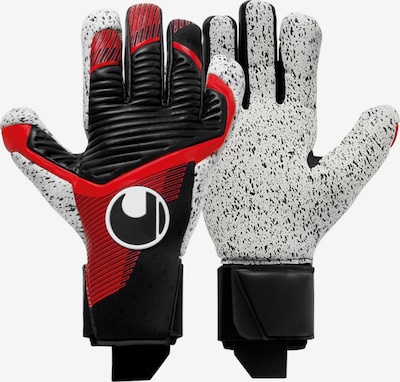 UHLSPORT Athletic Gloves 'Powerline Supergrip+ NH' in Red / Black / White, Item view