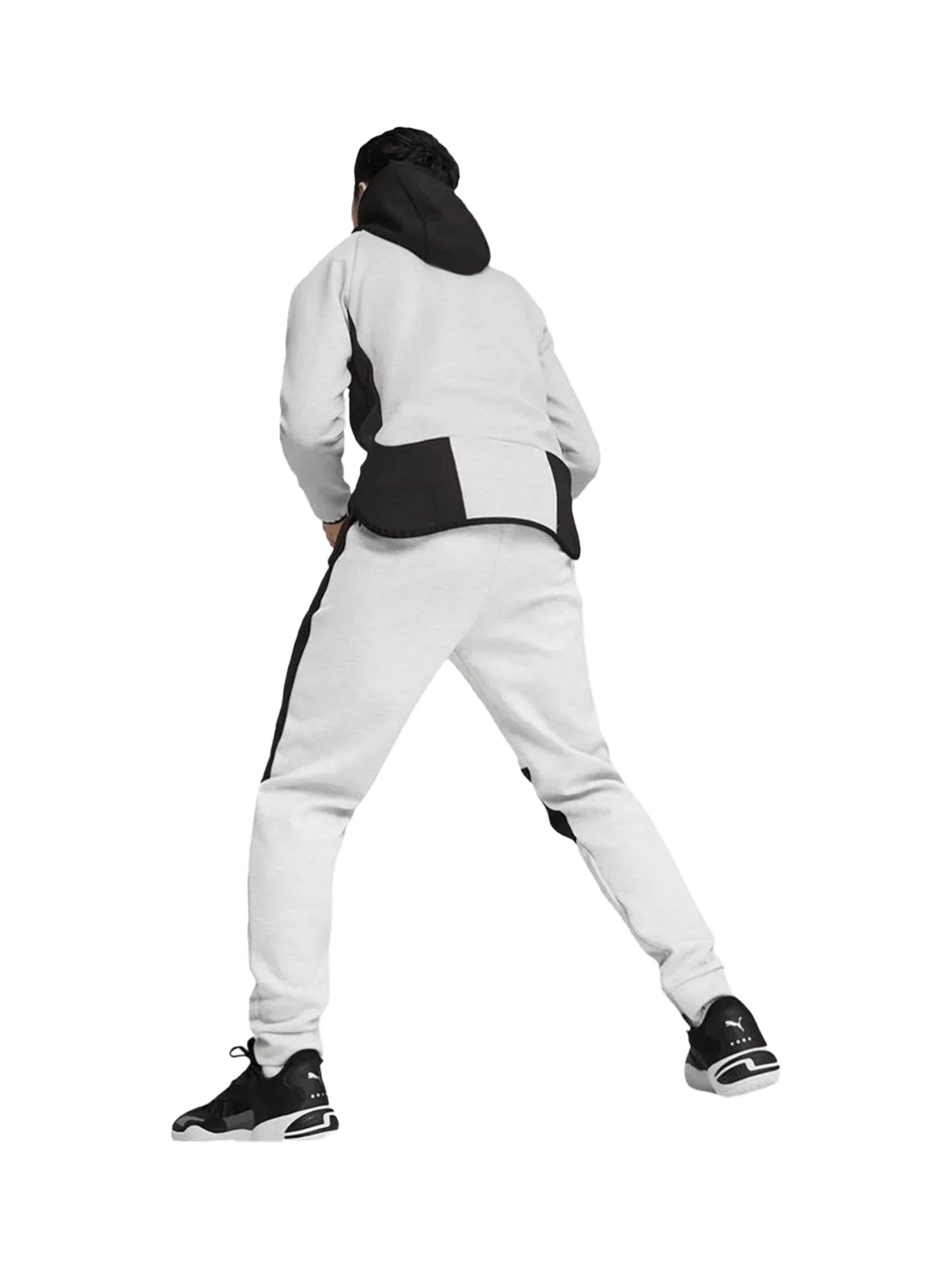 PUMA Sportsweatjacke 'Hoops Team Dime' in Grau