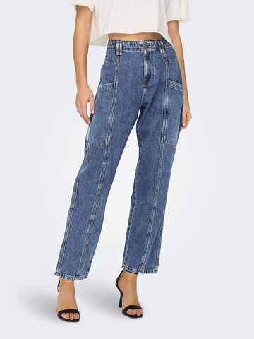 ONLY Regular Cargo Jeans 'Sawyer' in Blue: front