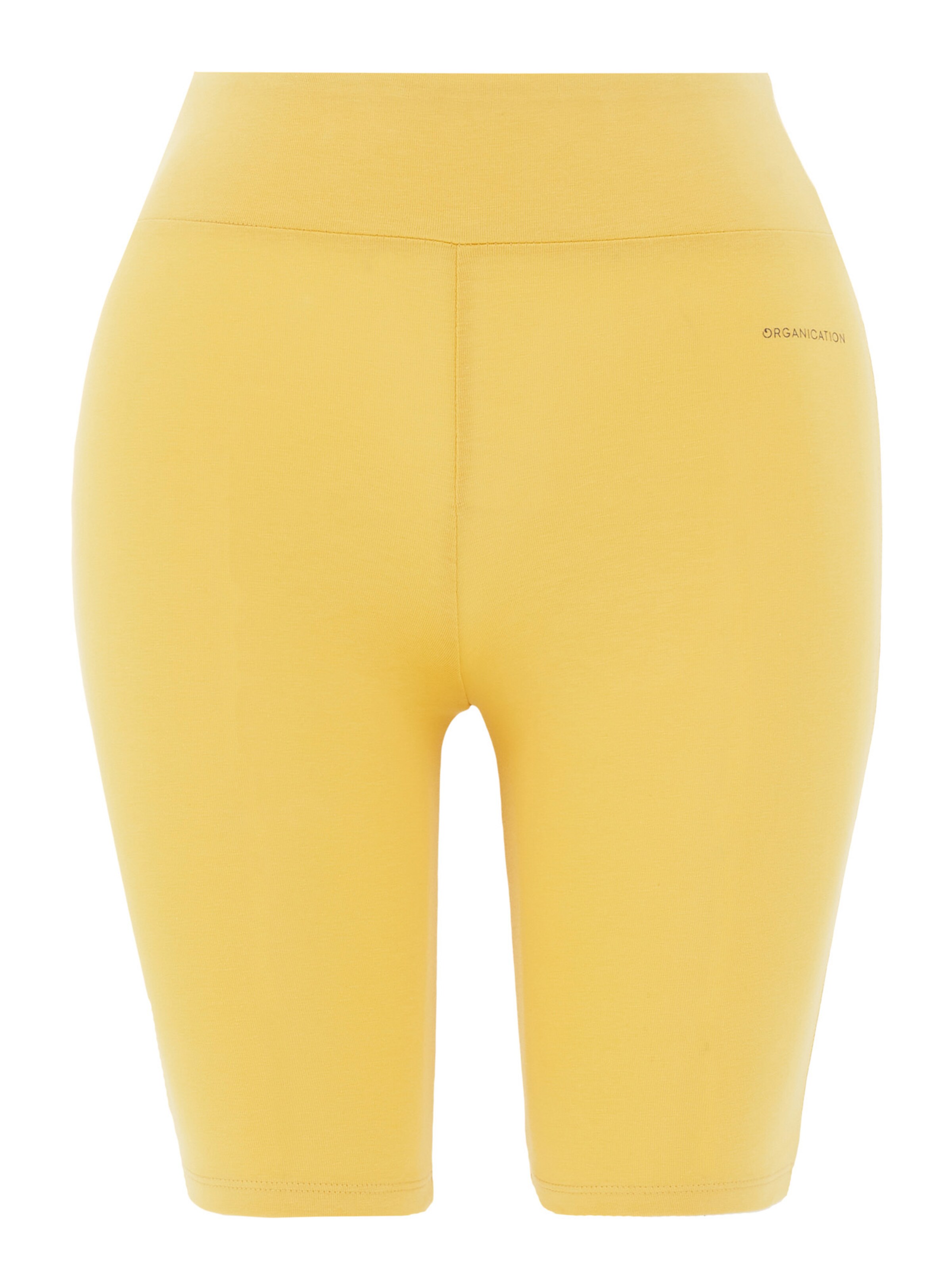Organication Shorts in Gelb: Vorderseite
