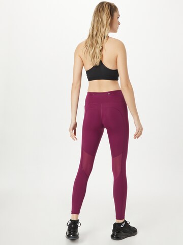 NIKE Skinny Sportsbukser i lilla