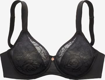 NUANCE T-shirt Bra in Black: front