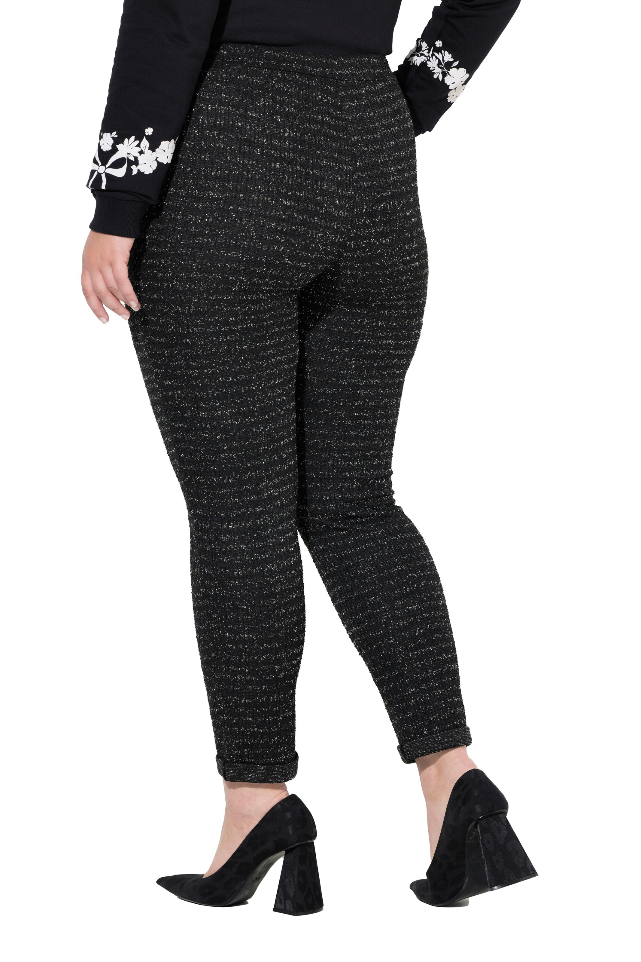 MIAMODA Tapered Trousers in Black