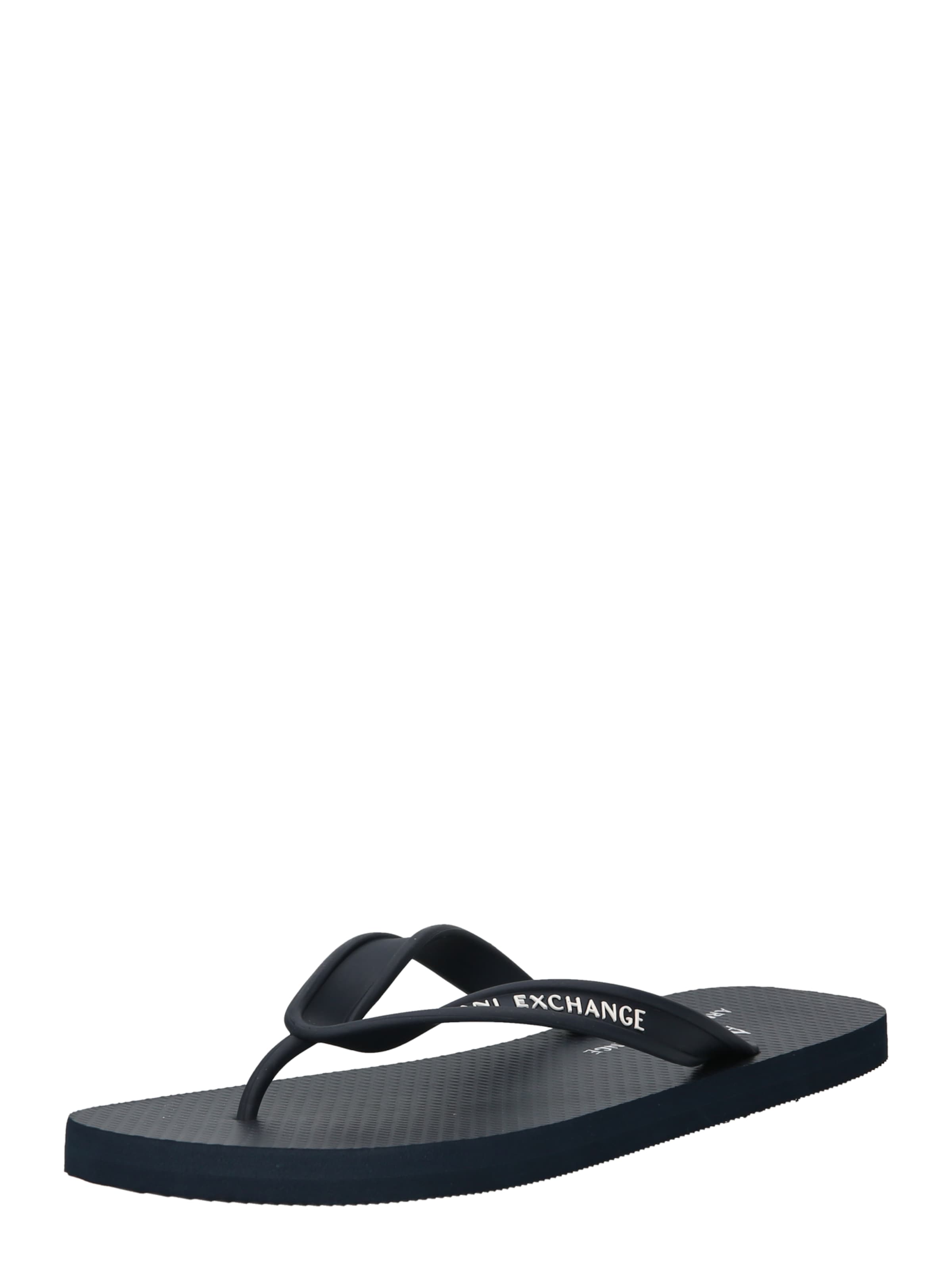 ARMANI EXCHANGE Zehentrenner in Blau: Vorderseite