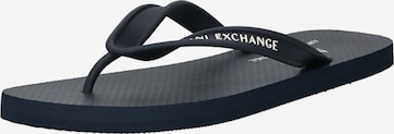 ARMANI EXCHANGE Ujjelválasztó-pántos szandál - kék: elől