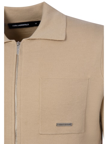 Karl Lagerfeld Strickjacke ' 655014 ' in Braun