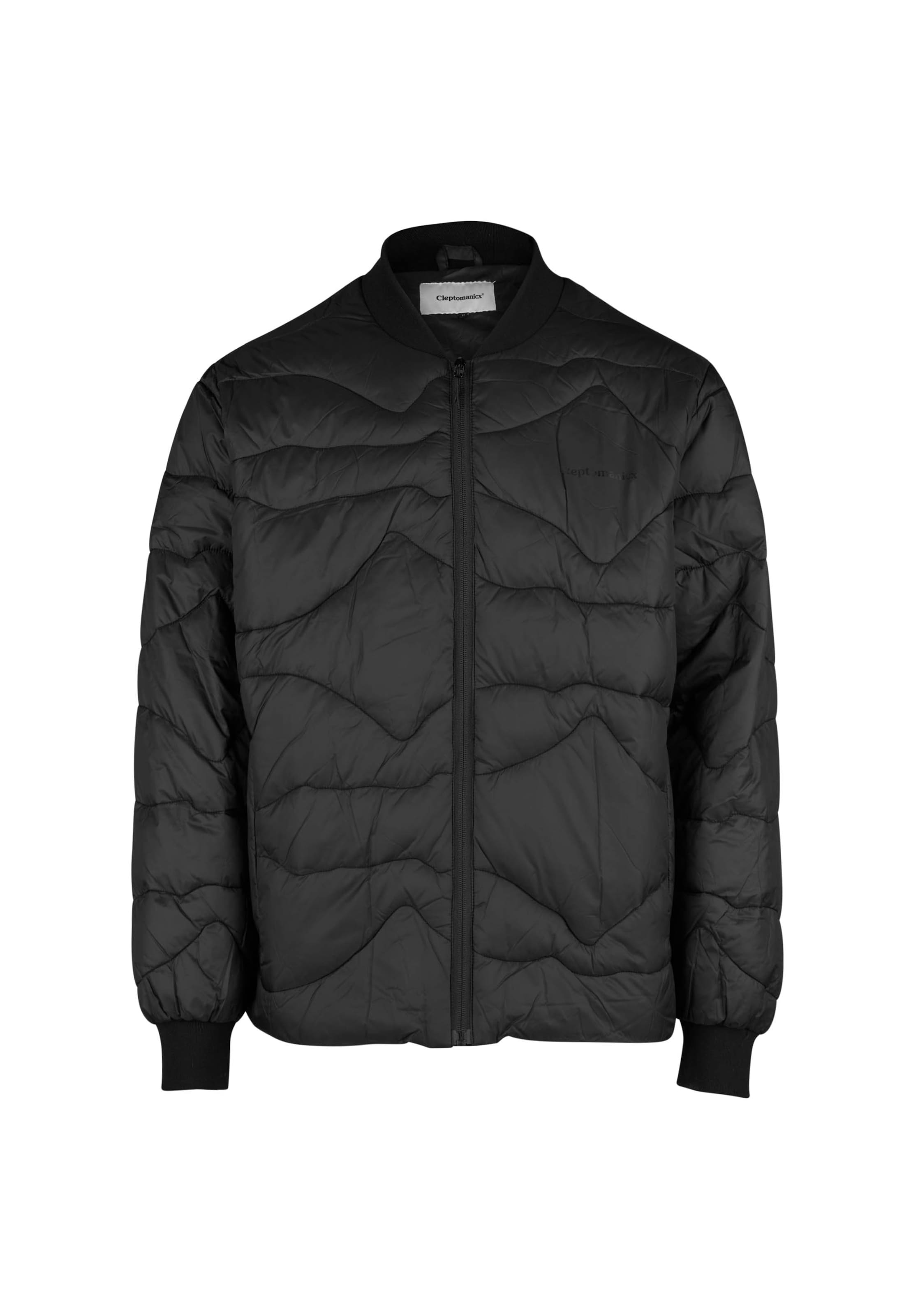 Cleptomanicx Winter Jacket in Black: front