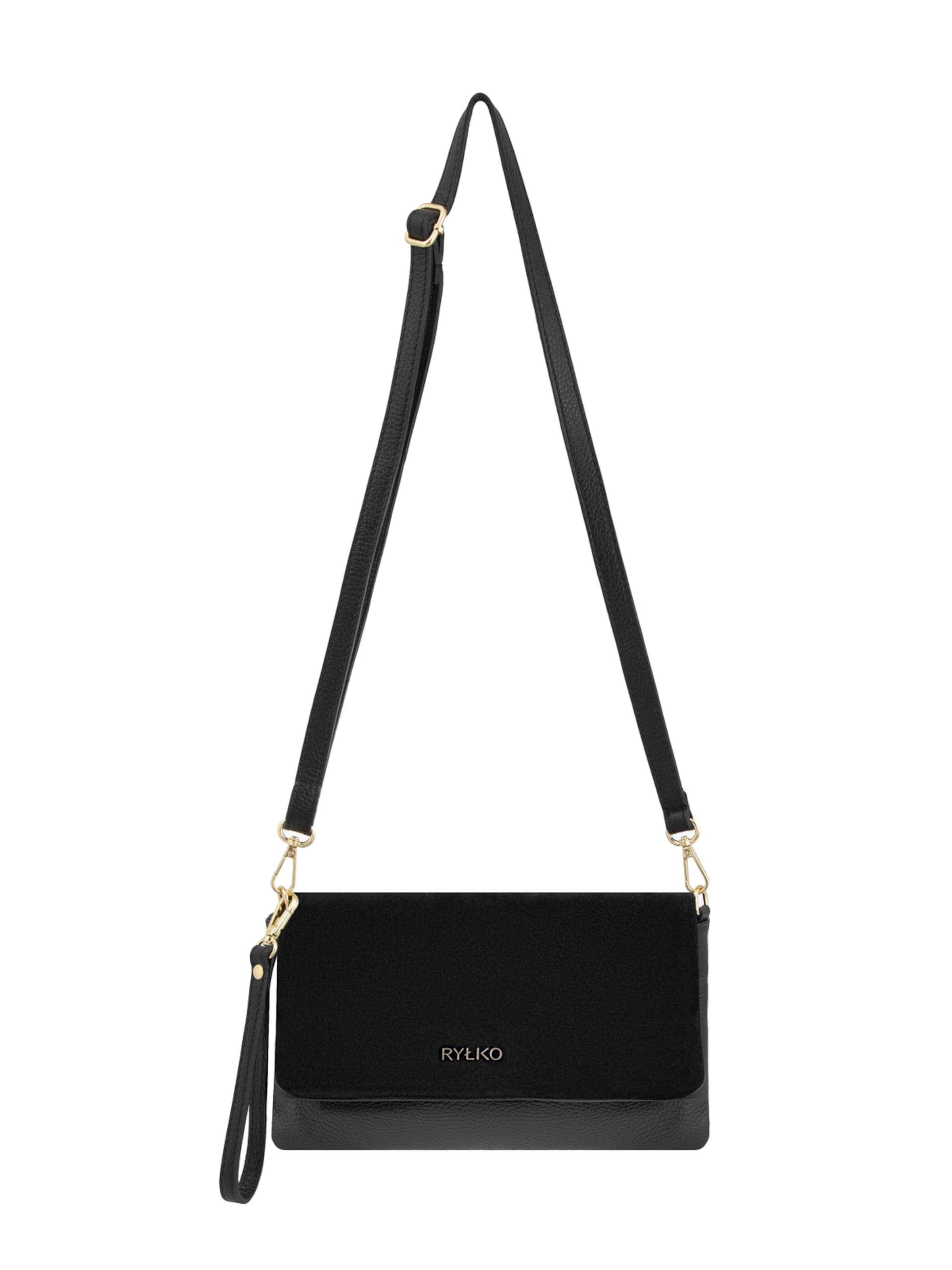 Sac à bandoulière RYŁKO en noir : devant