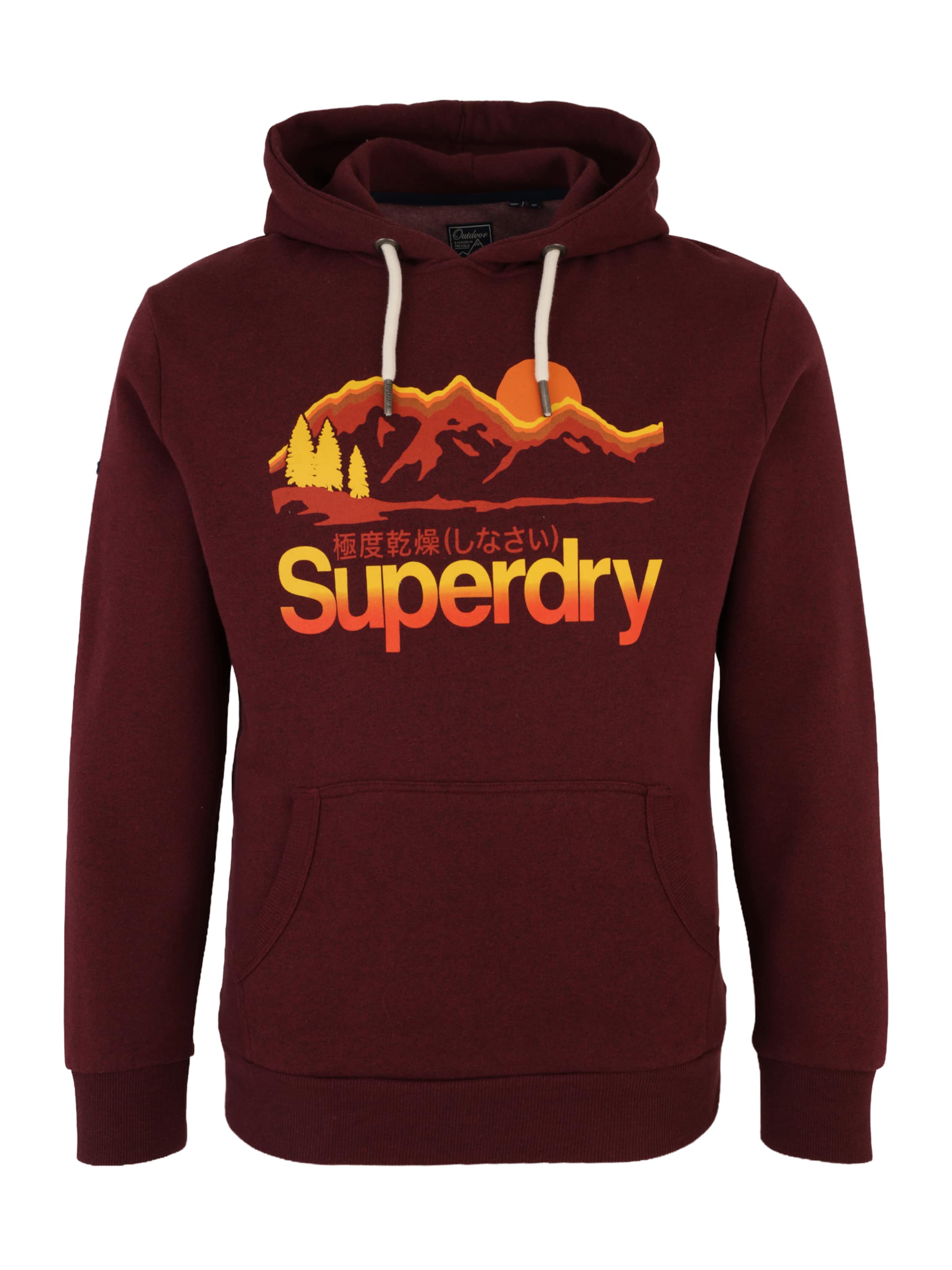 Superdry & Co Sweatshirt i röd: framsida