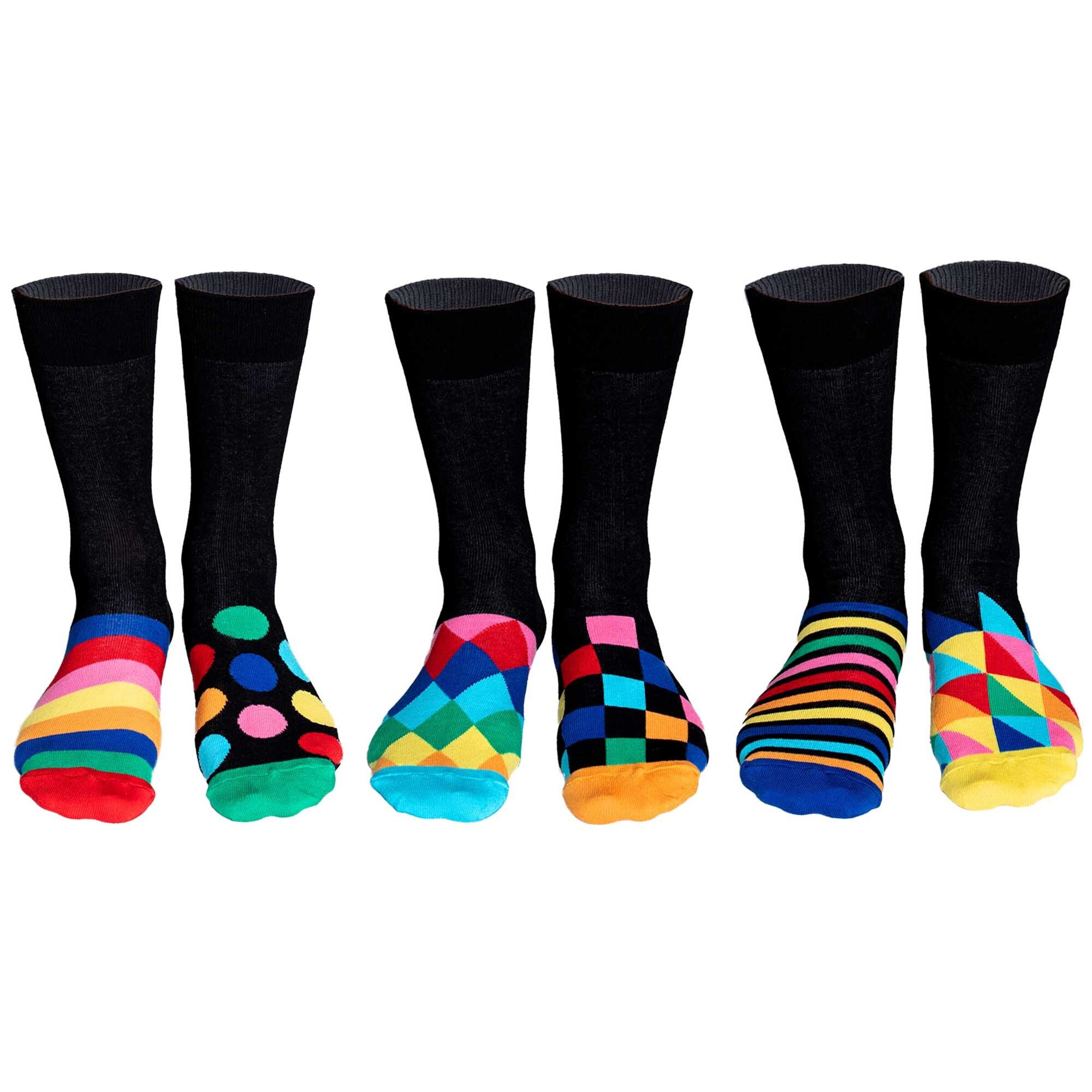 United Odd Socks Socks in Black: front