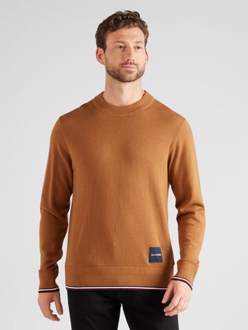 TOMMY HILFIGER Sweter w kolorze brązowy: przód