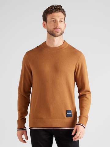 TOMMY HILFIGER Trui in Bruin: voorkant