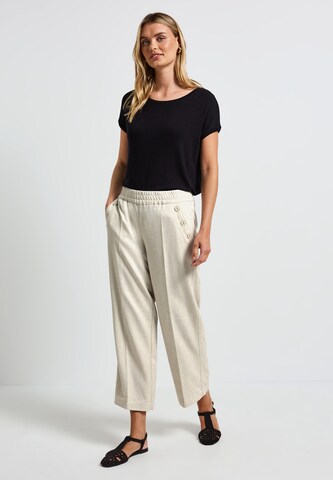 STREET ONE Regular Hose in Weiß