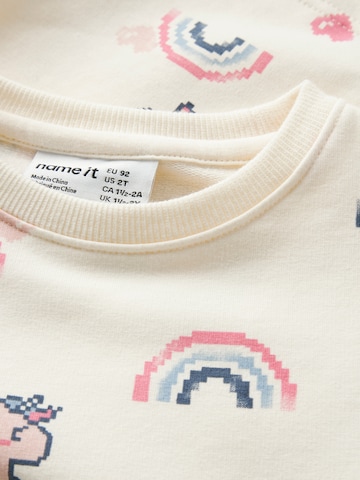 NAME IT - Sudadera 'NMFLILITH' en blanco