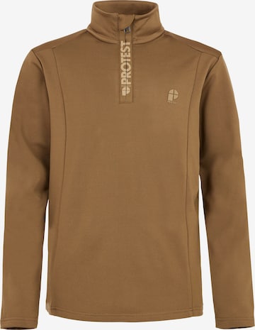 PROTEST Sportsweatshirt 'WILLOWY JR' in Braun: Vorderseite