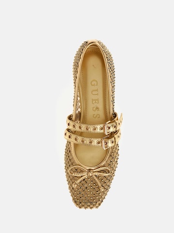 GUESS Ballet Flats with Strap 'Kayann' in Gold