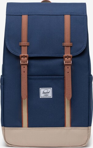 Herschel Backpack 'Retreat' in Blue: front