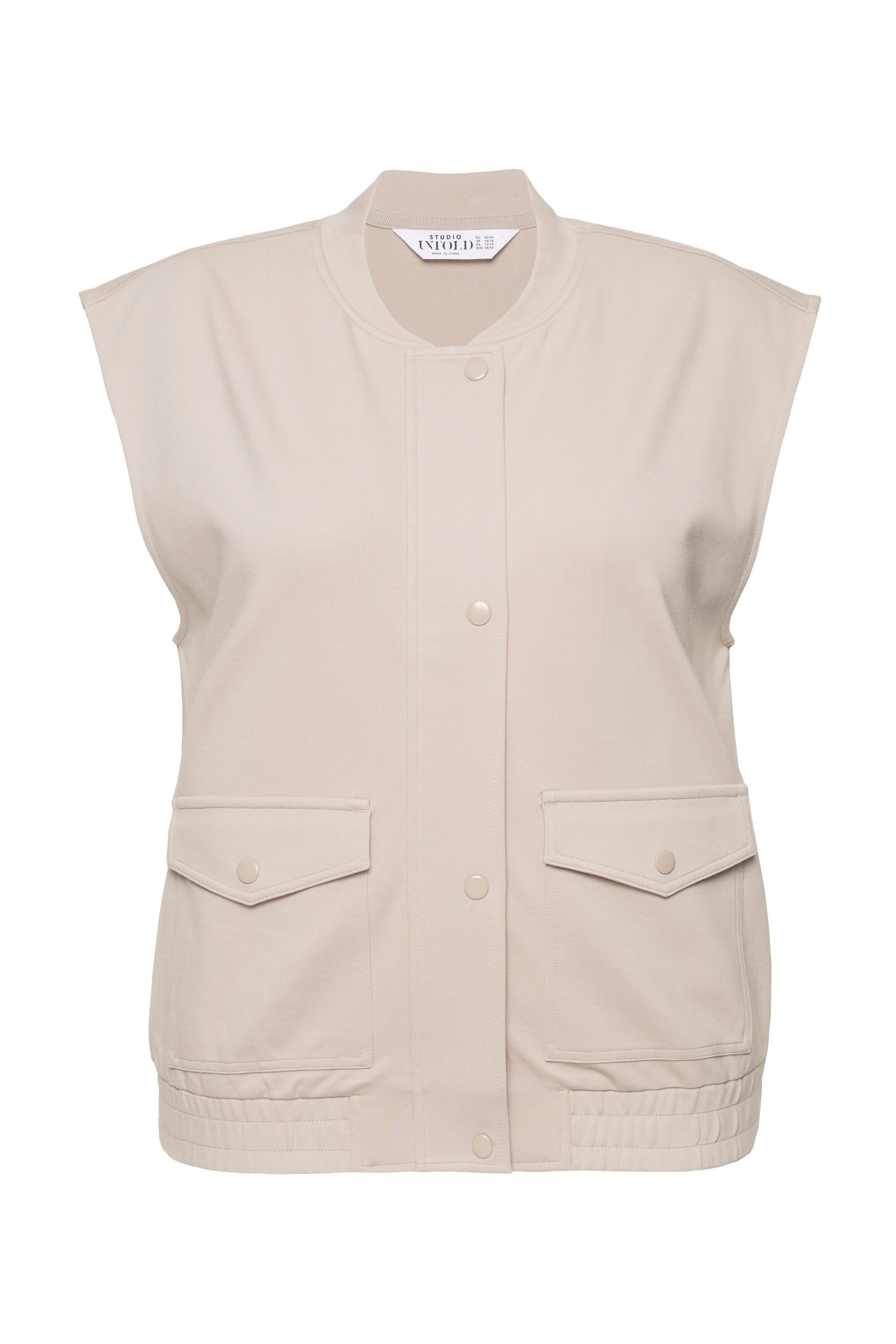Studio Untold Weste in Beige: Vorderseite
