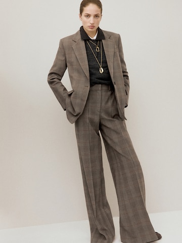 MANGO Блейзър 'Monet' в кафяво: отпред