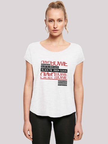 F4NT4STIC Shirt 'David Bowie' in Wit: voorkant
