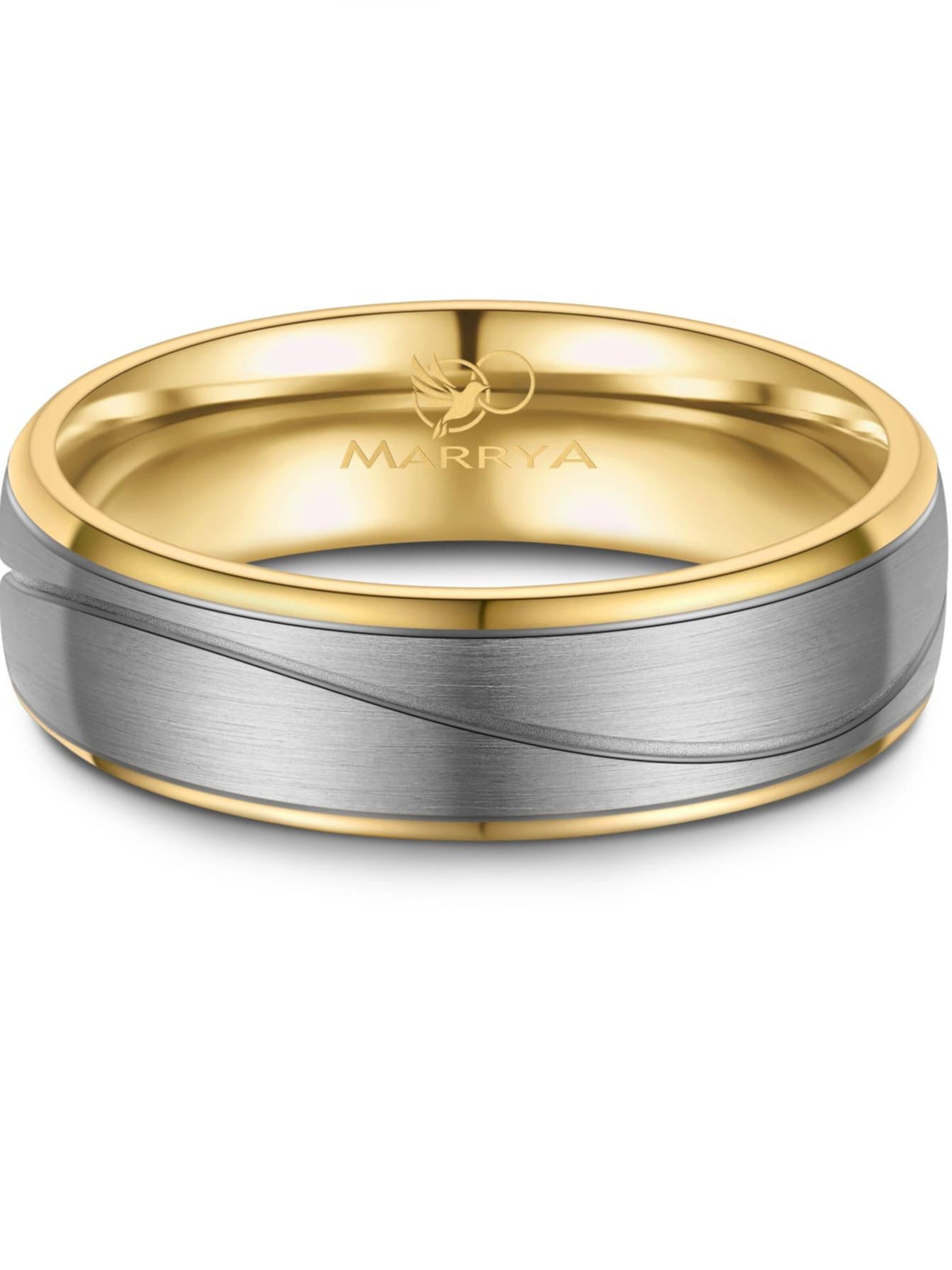 Anello 'MARRYA TI-50 Ehering aus Titan' di MARRYA in argento
