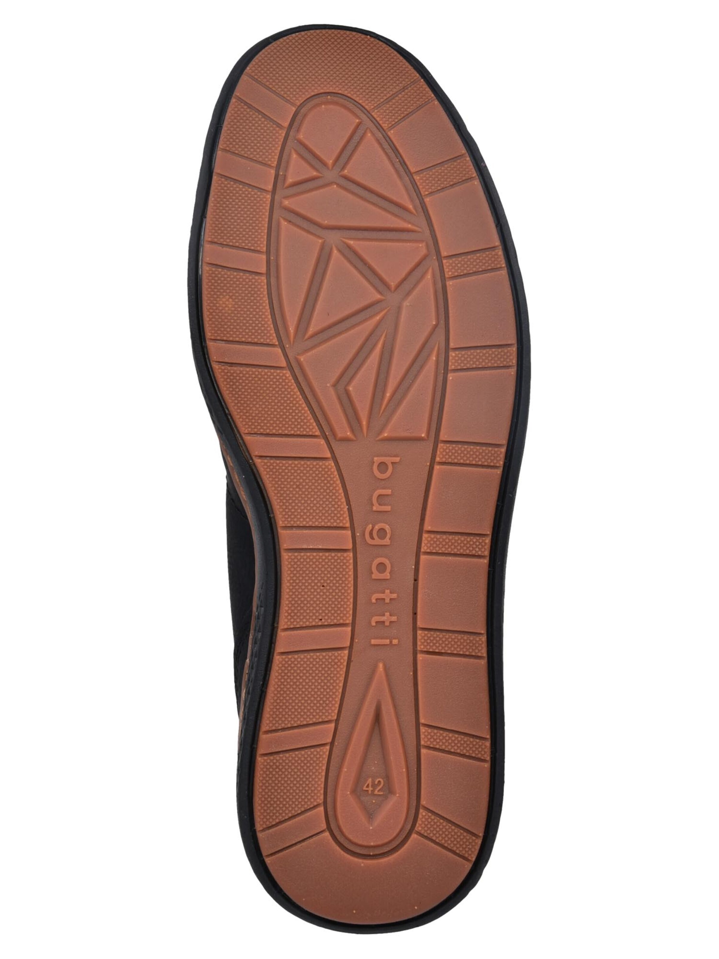 bugatti Sneakers laag 'Basic' in Zwart