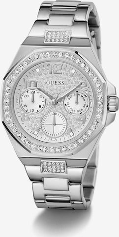 Montre à affichage analogique 'LADY EMPIRE' GUESS en argent : devant