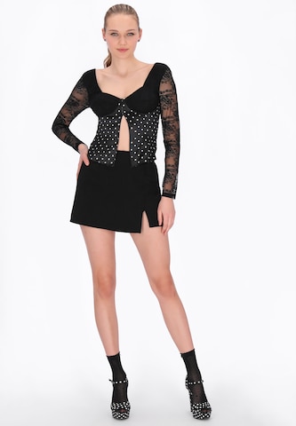 myMo at night Blouse 'Party' in Zwart