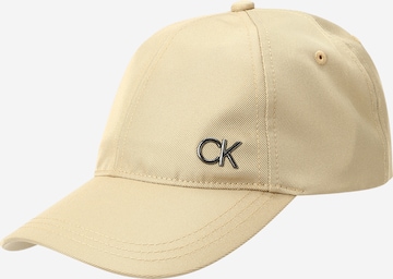 Casquette 'SAFFIANO' Calvin Klein en beige : devant