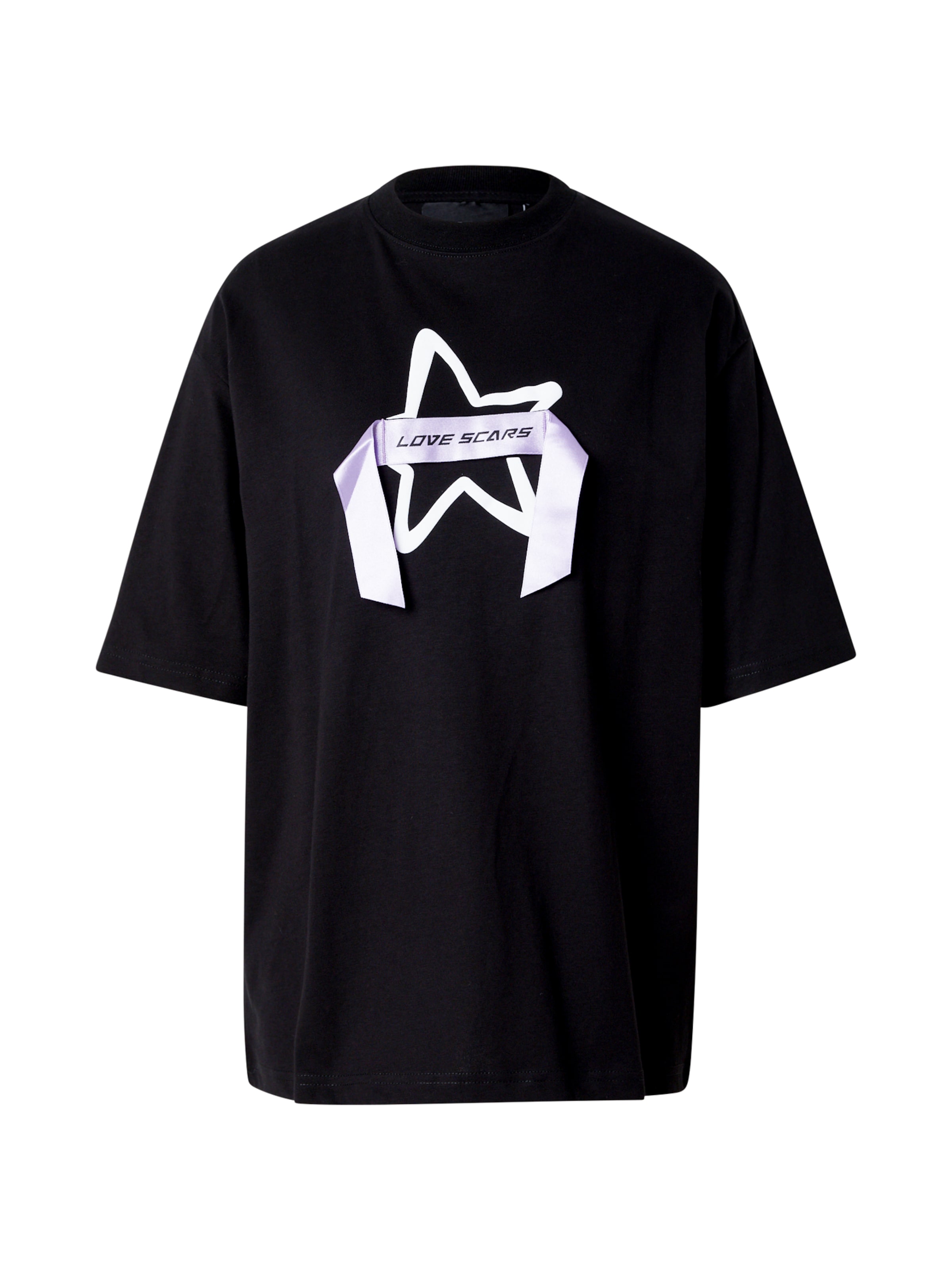 Love Scars - Camisa em preto: frente