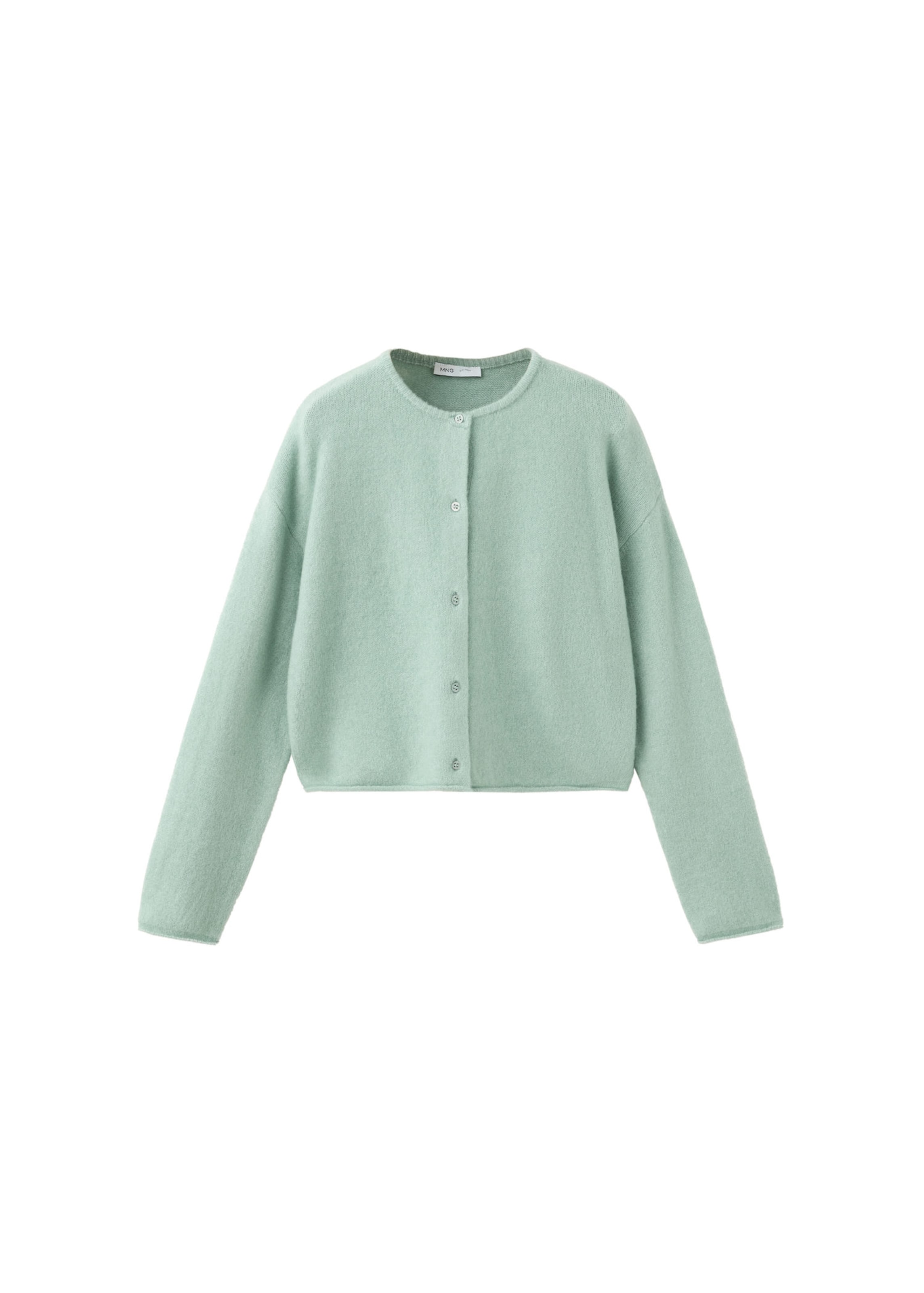 MANGO KIDS Knit cardigan 'NINA' in Blue: front
