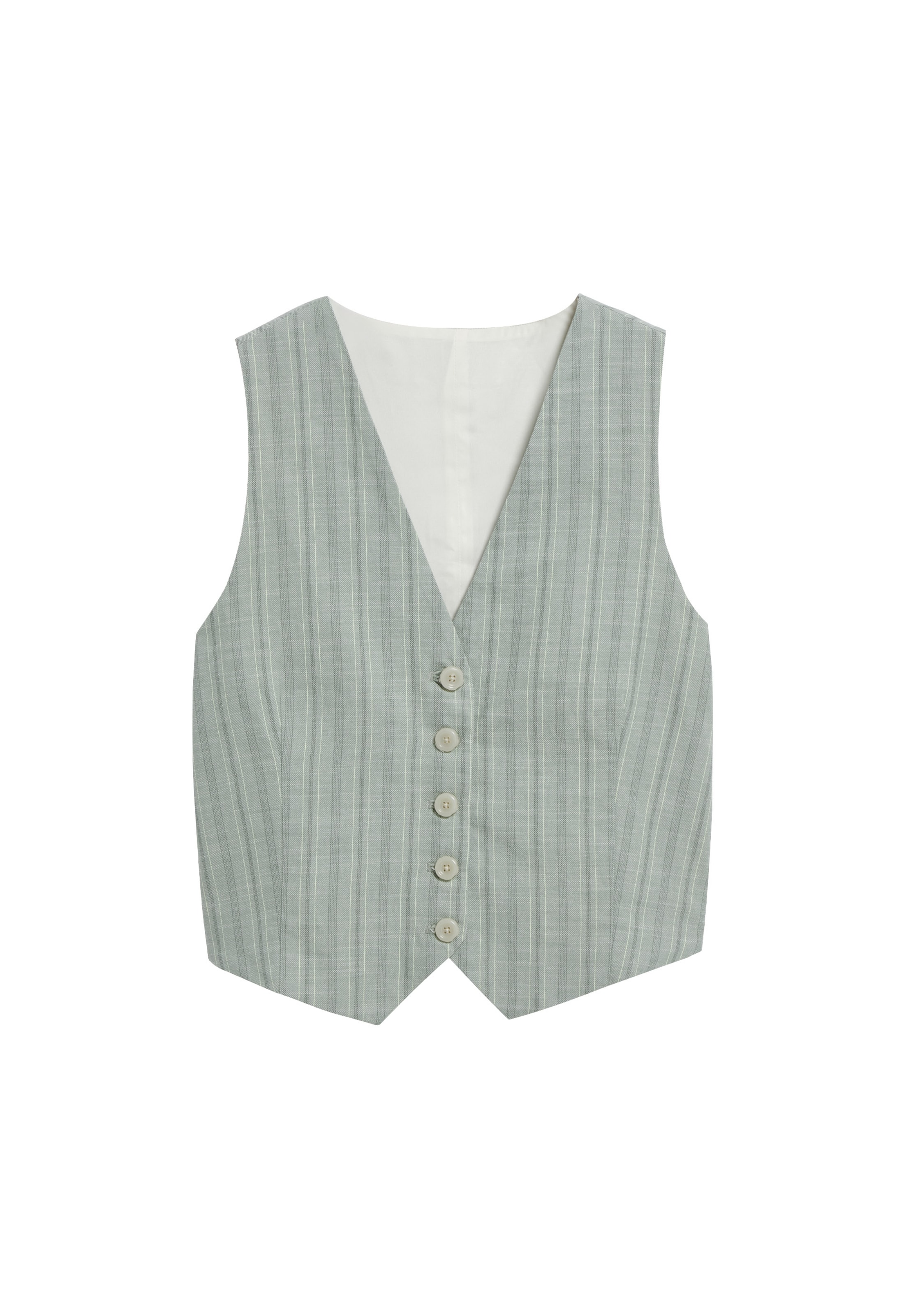 ARMEDANGELS Gilet 'SINERIAA' in Groen: voorkant