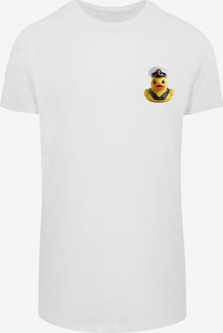 T-Shirt 'Rubber Duck Captain' F4NT4STIC en blanc : devant