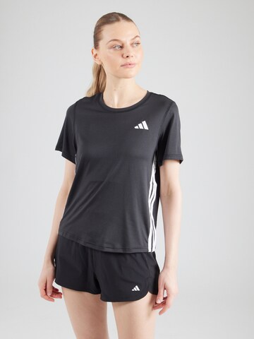 ADIDAS PERFORMANCE Funkční tričko – černá: přední strana