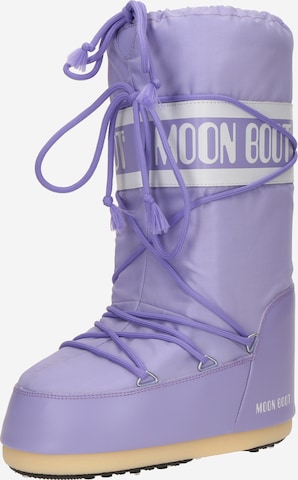 MOON BOOT Сноубутсы в Лиловый: спереди