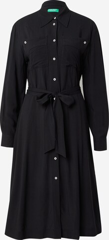 Robe-chemise UNITED COLORS OF BENETTON en noir : devant