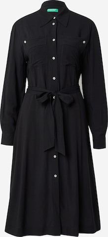 UNITED COLORS OF BENETTON Skjortklänning i svart: framsida