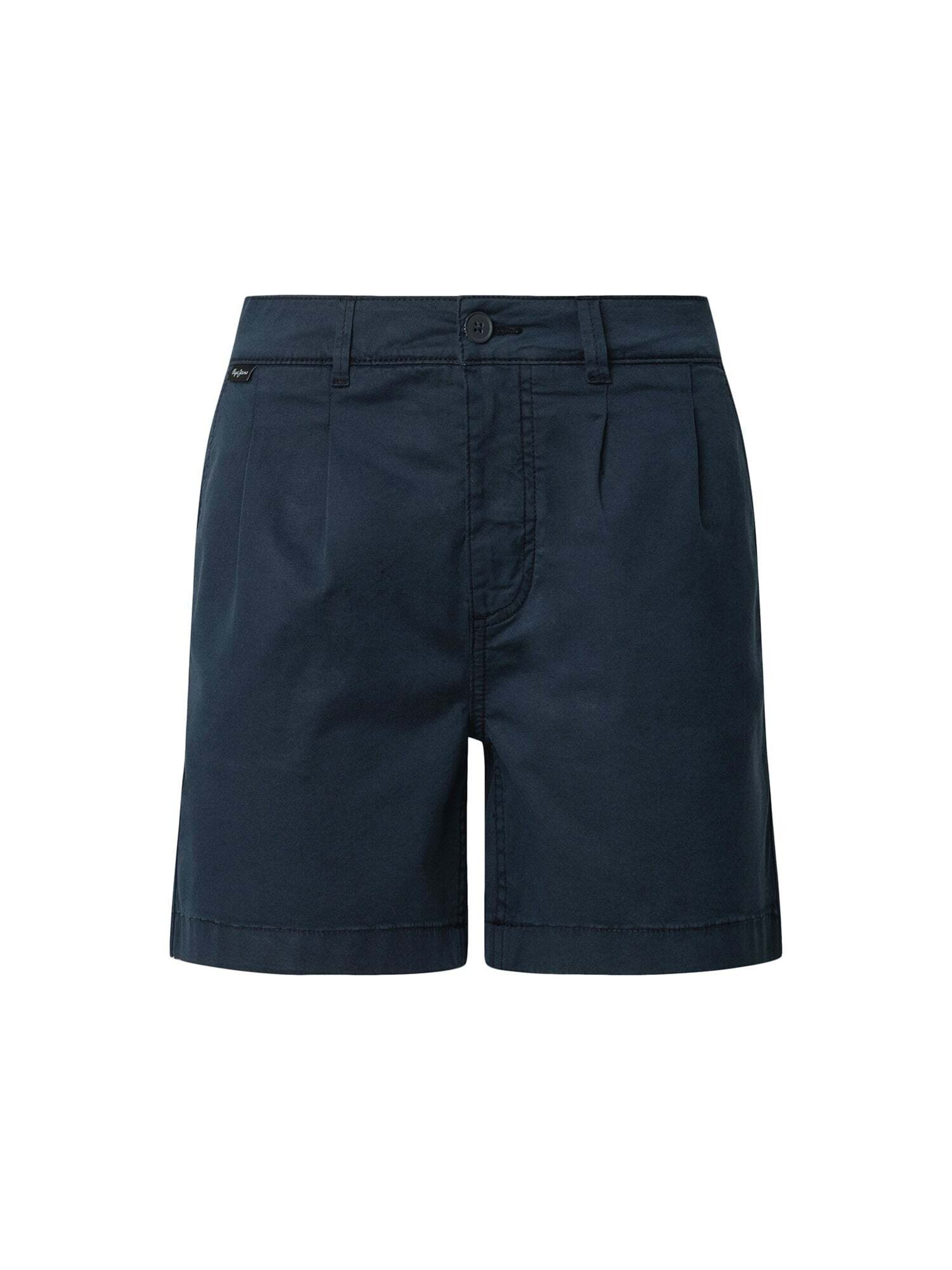 Pepe Jeans regular Bukser med lægfolder 'Vania' i blå: forside