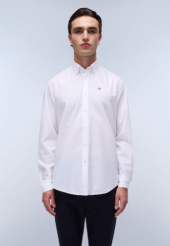 NAPAPIJRI Regular Fit Skjorte 'G-TERRA LS' i hvid: forside