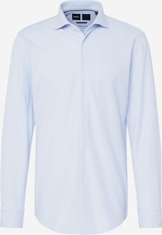 BOSS Black Klasický střih Košile 'Hank' – modrá: přední strana