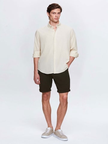 D’S Damat Regular fit Overhemd in Beige