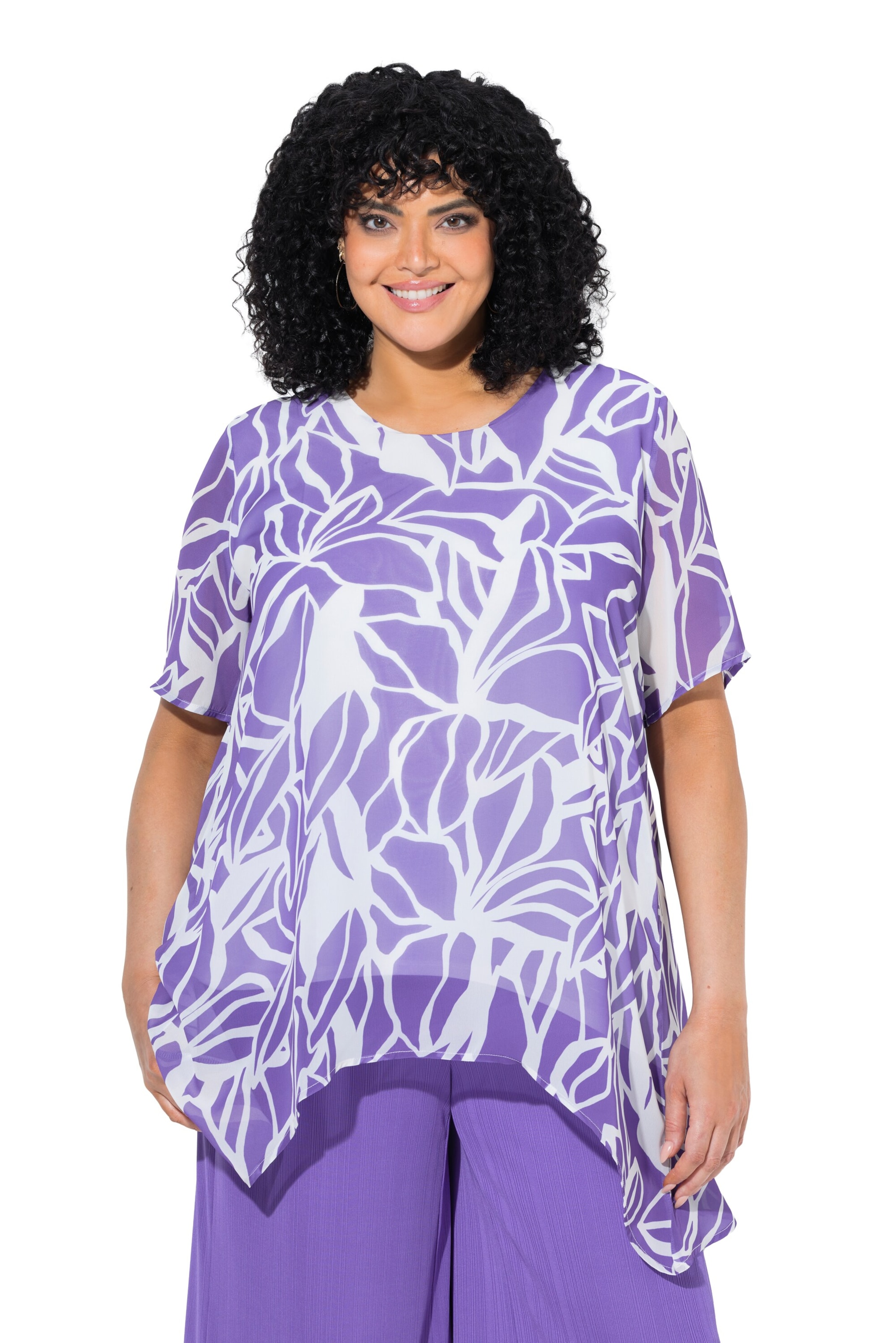 Ulla Popken Tunic in Purple: front