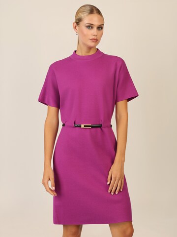 APART Knitted dress in Purple: front