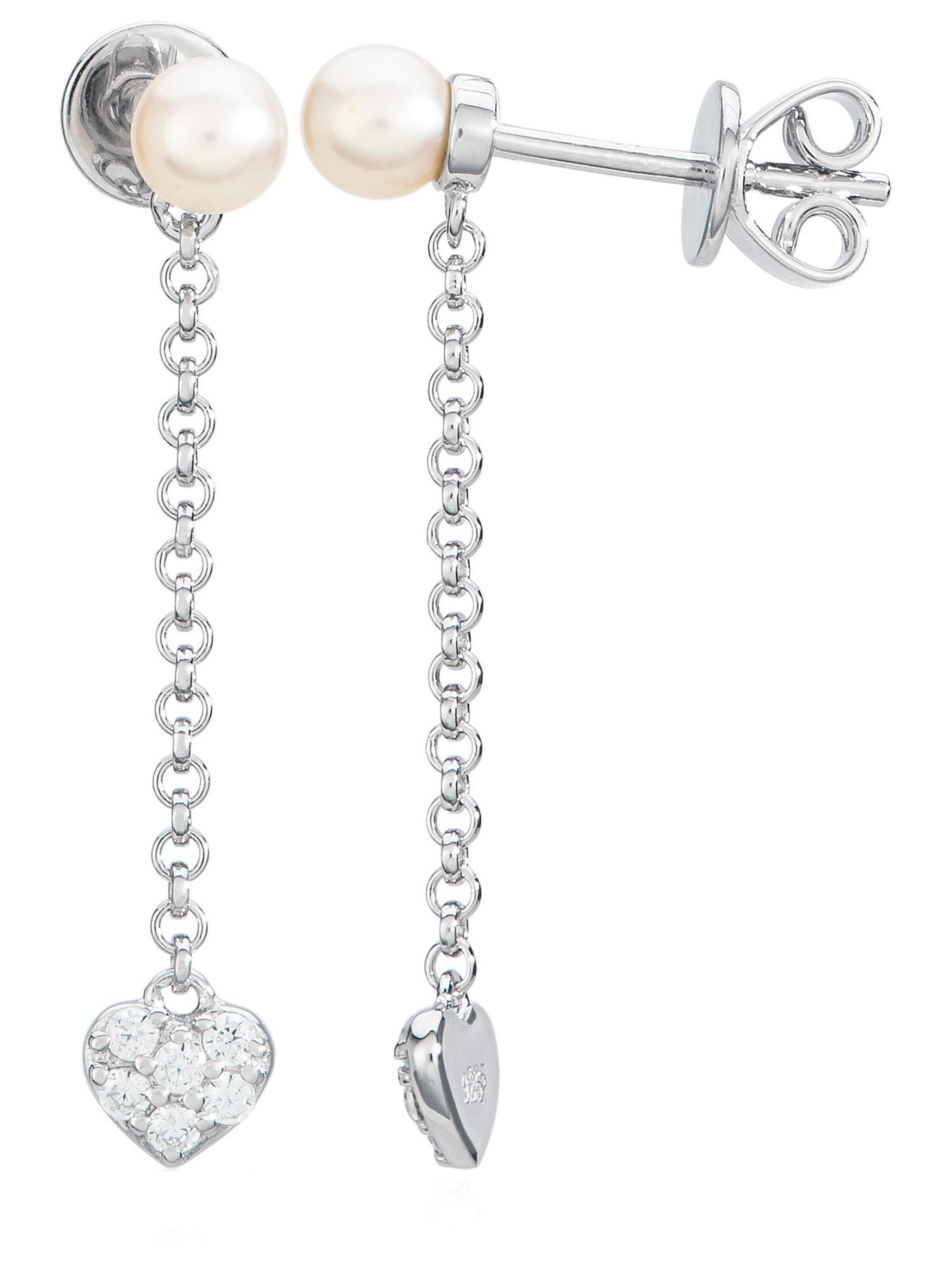 Eye Candy Earrings 'ECJ-ER0106' in Silver: front