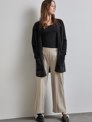 STREET ONE Knit Cardigan in Black: front