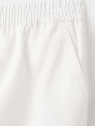 MANGO Barrel Hose 'Maloon' in Weiß