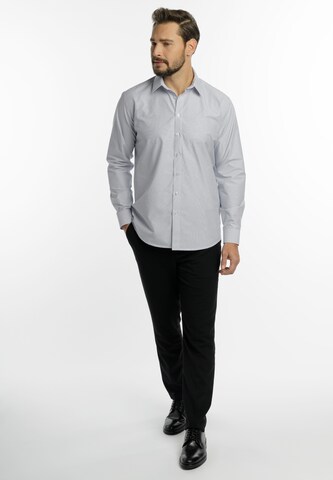 Coupe regular Chemise business DreiMaster Klassik en gris