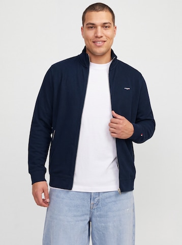 Jack & Jones Plus Sweatjakke 'JPRBLUALVES' i blå