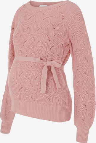 MAMALICIOUS Sweater 'Sanna' in Pink: front